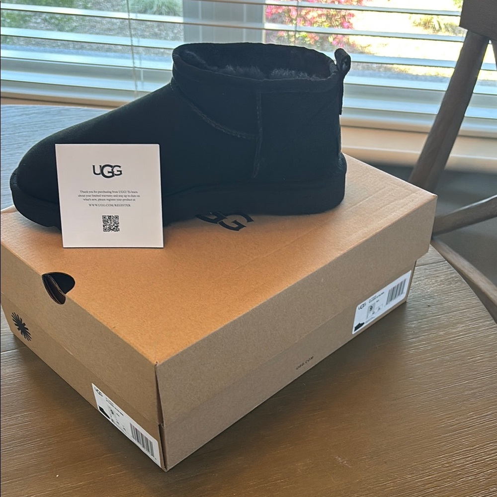 UGG Black Ankle Boots